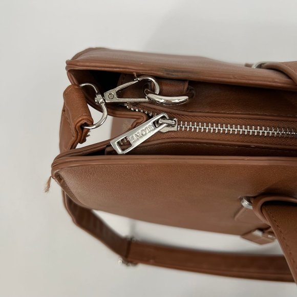 Blon's Tan Large Convertible Tote | Adjustable Strap - Picture 4 of 8